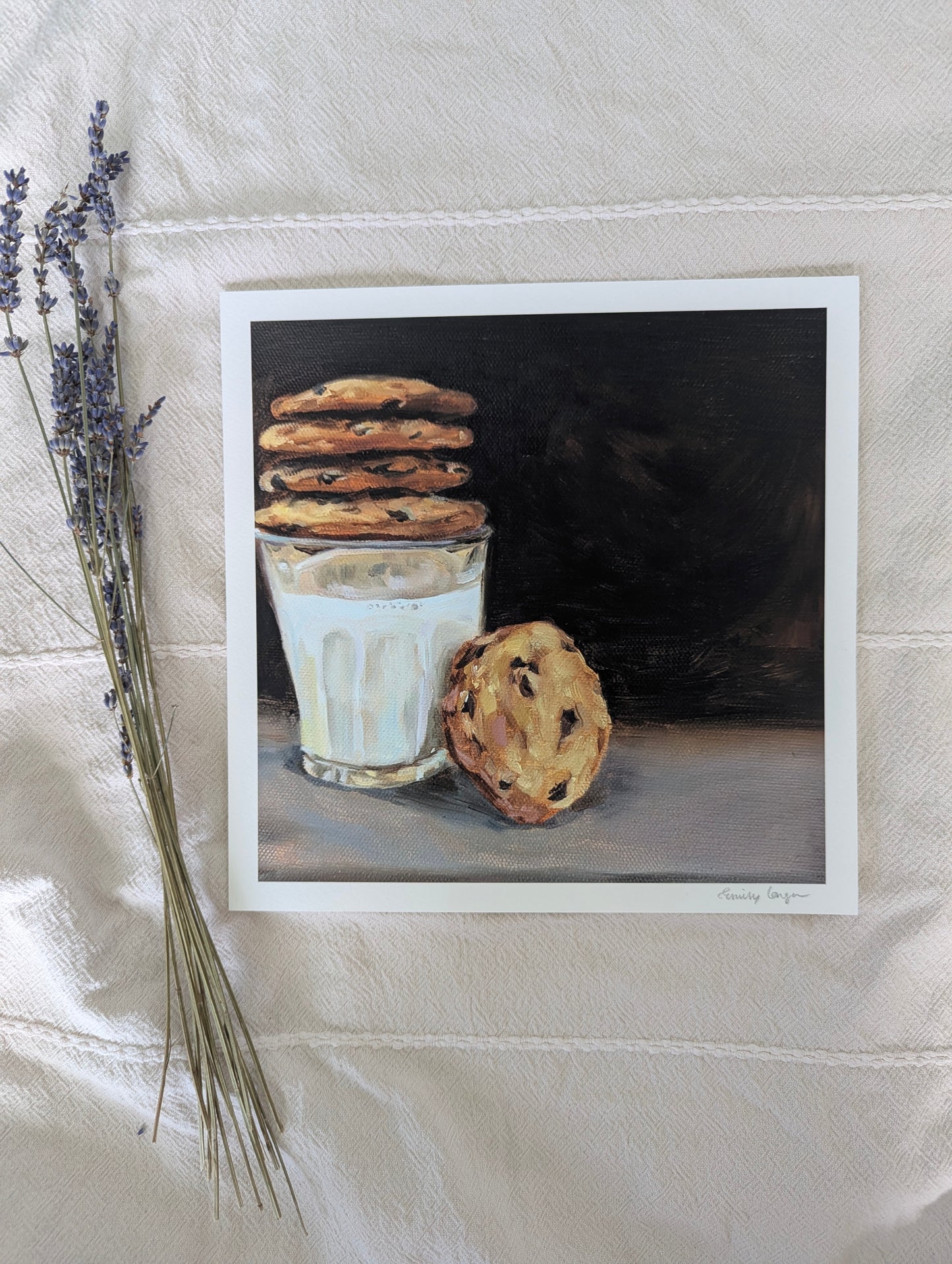 "M&C's : Milk and Cookies" Giclee Print