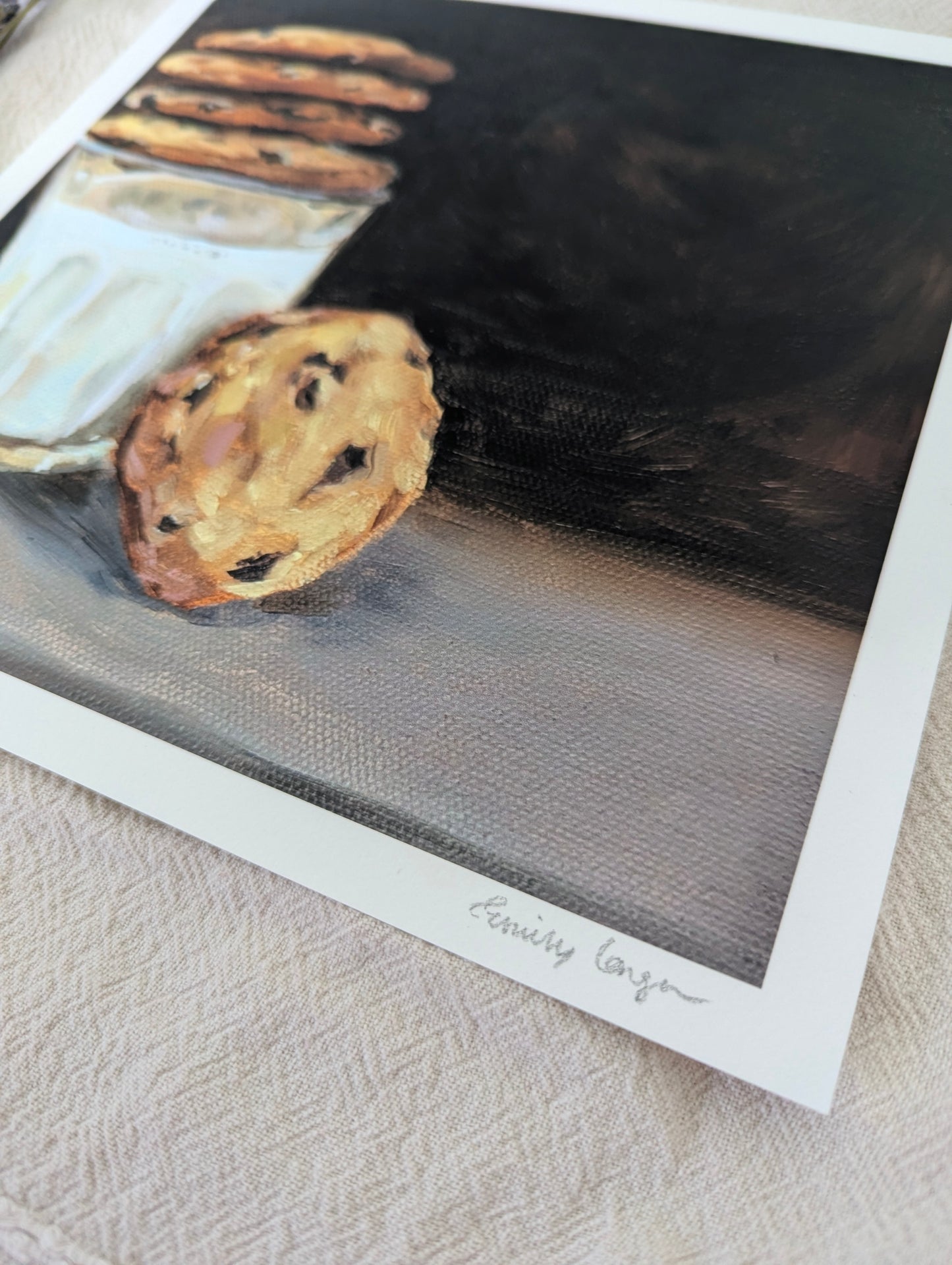 "M&C's : Milk and Cookies" Giclee Print